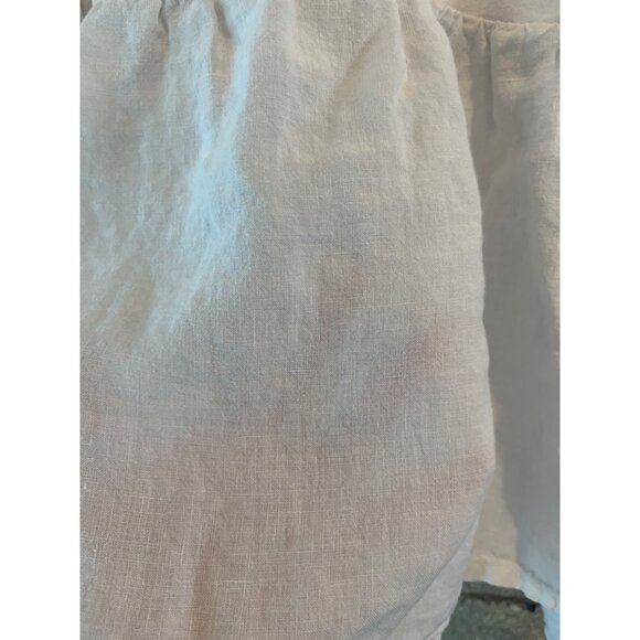 Smiths Steel Womens Medium Peplum Blouse With Pocket Lightweight Cotton/Linen Bl - Picture 5 of 7